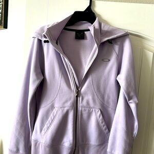 Zipper light hooded Oakley jacket